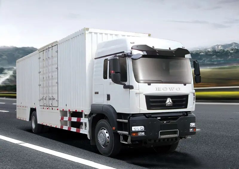 Sinotruck Howo TX 4×2 Box Cargo Truck-1