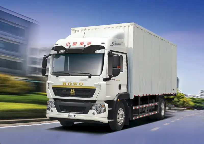 Sinotruck Howo TX 4×2 Box Cargo Truck