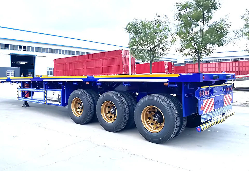 Sinotruck Howo 3 Axle Flatbed Semi Trailer (3)