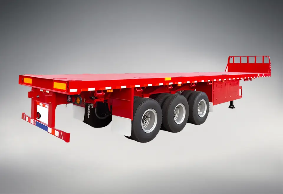 Sinotruck Howo Flatbed Semi Trailer Truck (1)