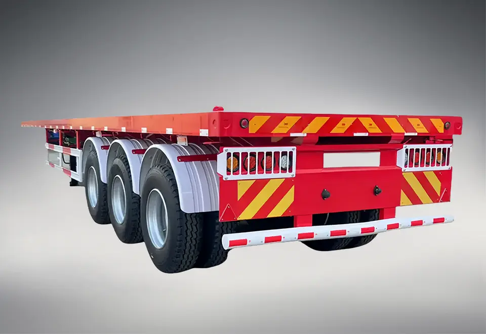 Sinotruck Howo Flatbed Semi Trailer Truck (2)