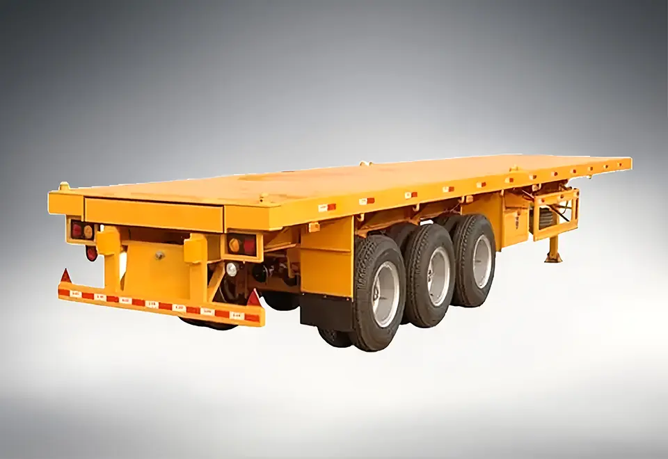 Sinotruck Howo Flatbed Semi Trailer Truck (3)